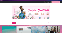 Desktop Screenshot of onegirl-oneworld.com