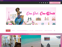 Tablet Screenshot of onegirl-oneworld.com